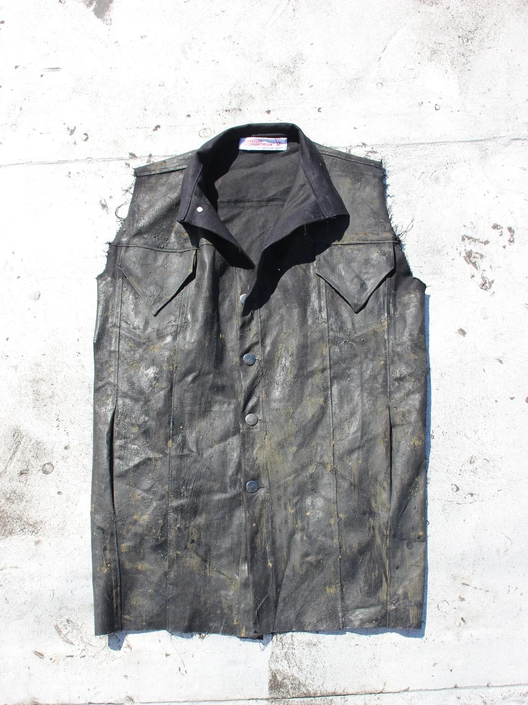 “Raider” Denim Vest — original garment photograph
