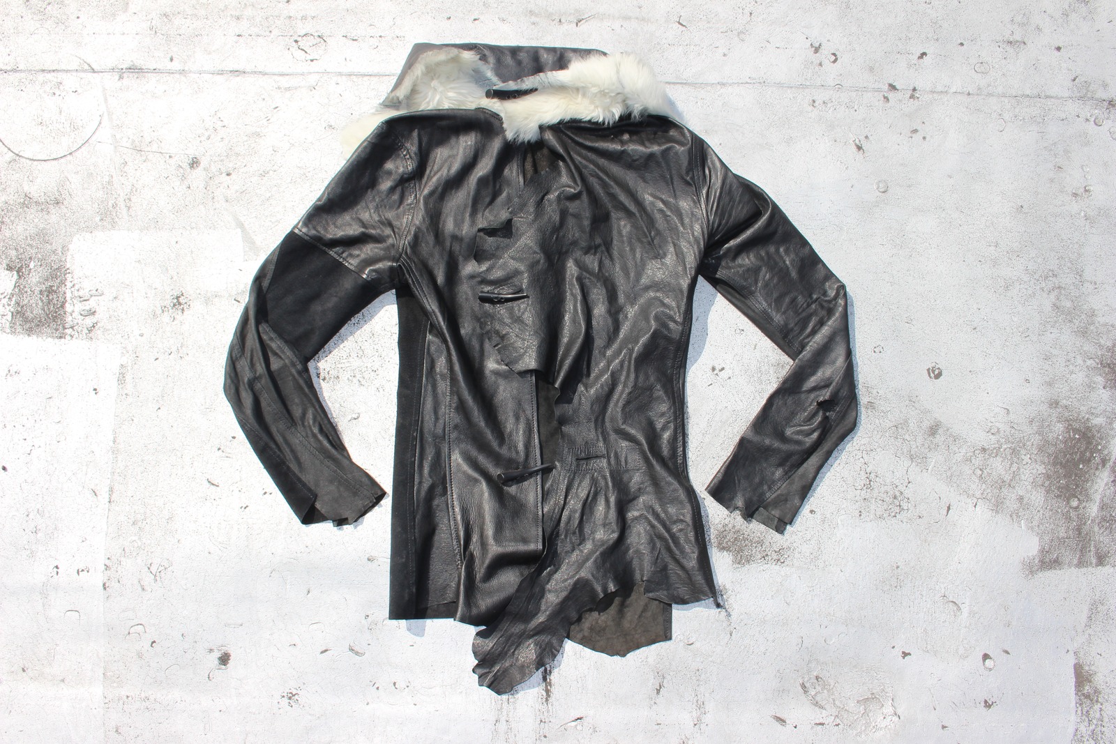 “Resistance” Fur Collar Jacket — original garment photograph