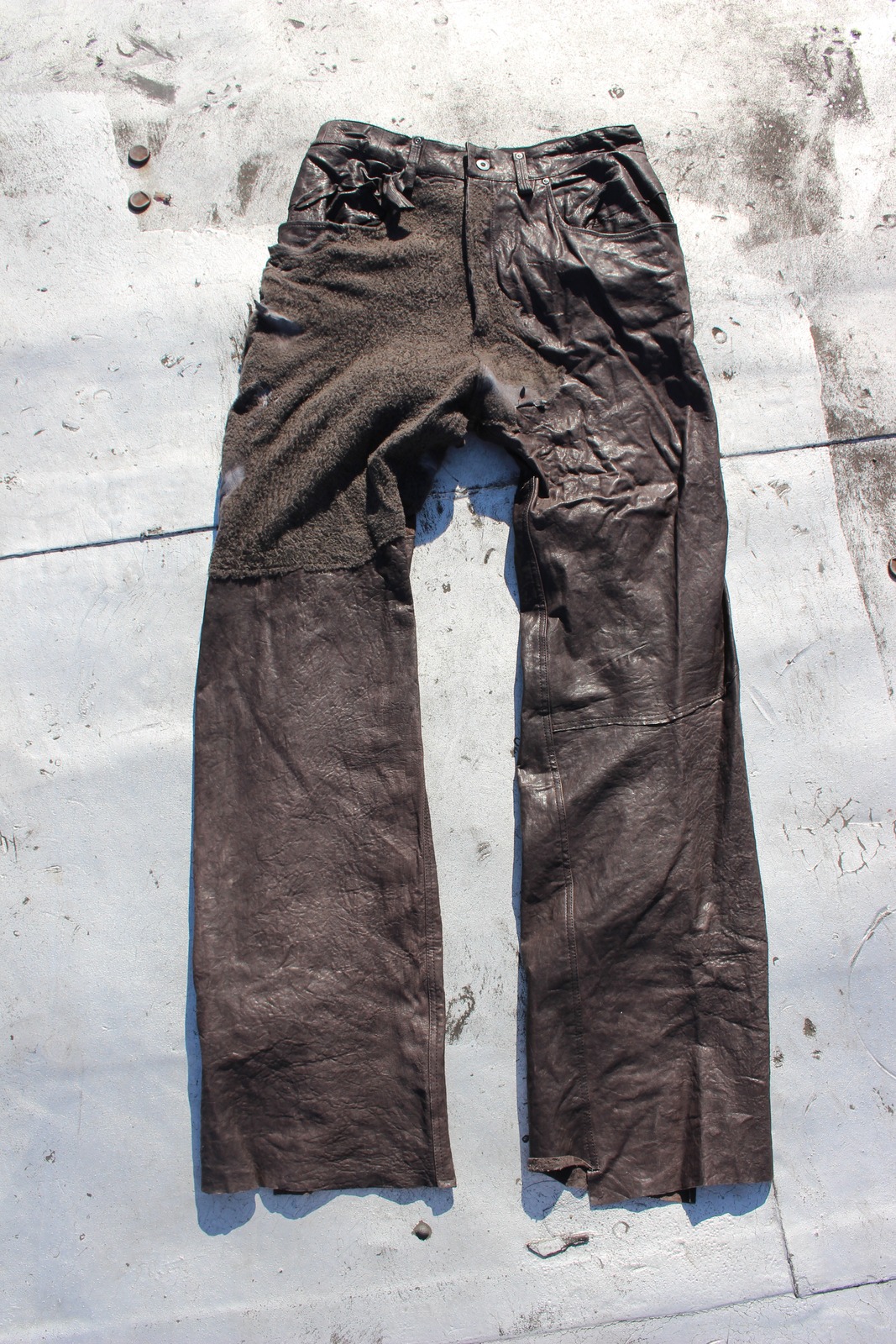 Sheep Hyde Pants — original garment photograph